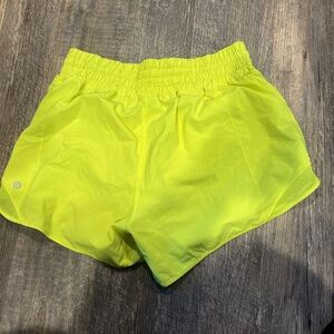 lululemon athletica Women's Neon Yellow Athletic Shorts